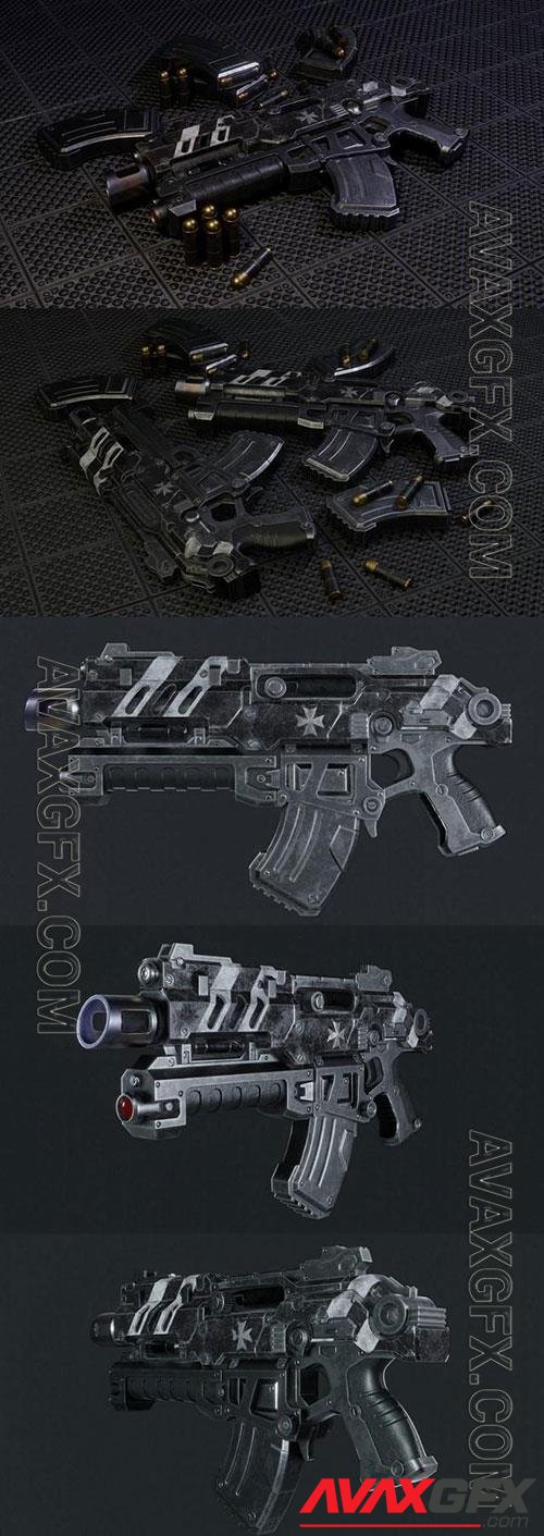 Warhammer 40K Bolter 3D Model