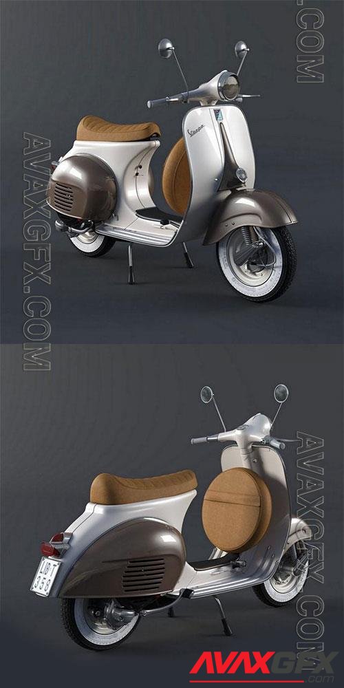 Vespa Cafe Racer 3D Model