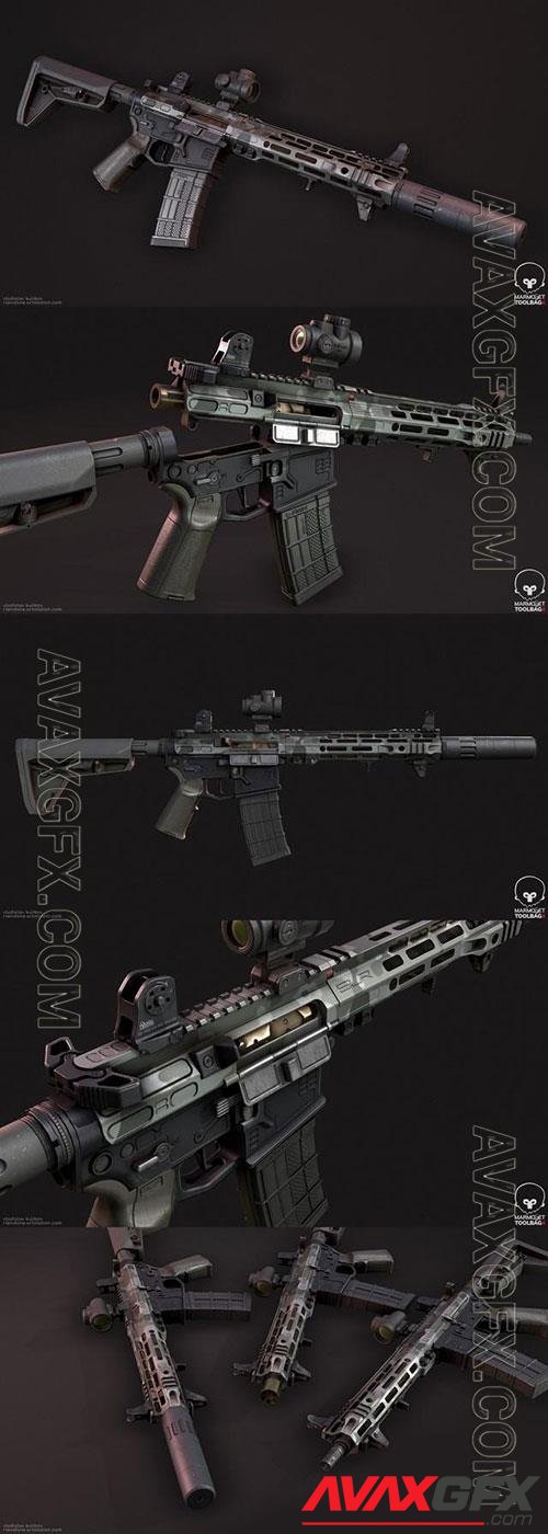 AR-15 SLR Rifleworks 3D Model