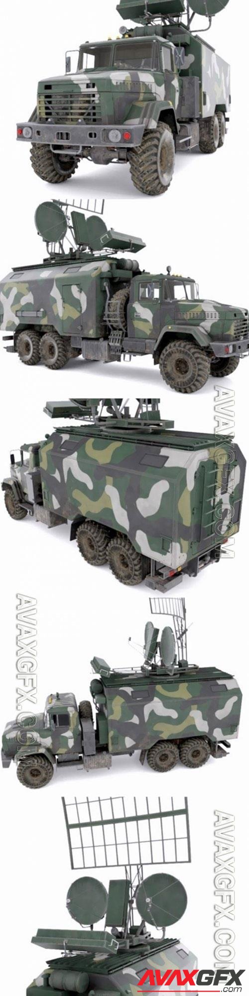 Kraz Kolchuga Passive Sensor 3D Model