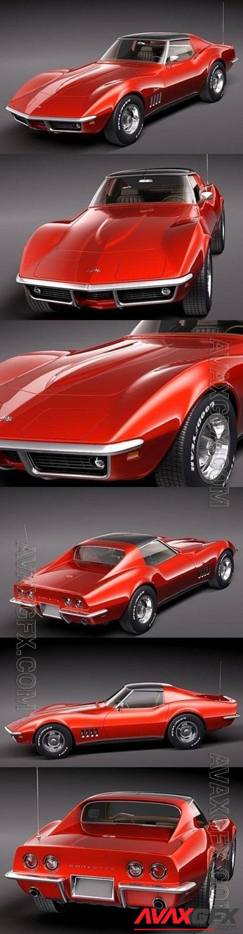 Chevrolet Corvette C3 1969 3D Model