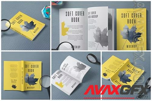 Executive Soft Cover Book Mockups