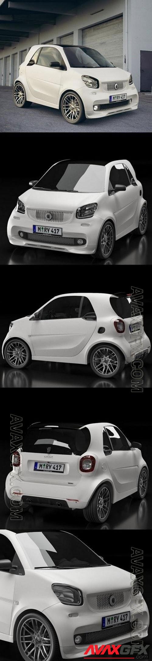 Smart fortwo Brabus 3D Model