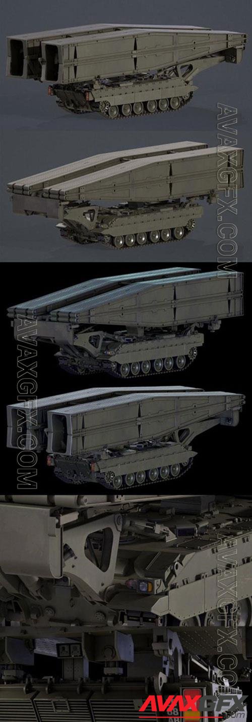Titan Armored Vehicle Launcher Bridge 3D Model