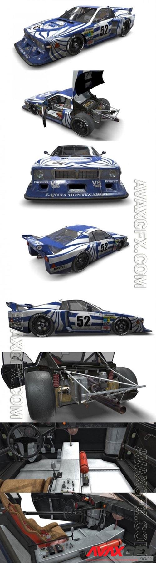 Lancia Beta Montecarlo Turbo Group 5 1980 3D Model