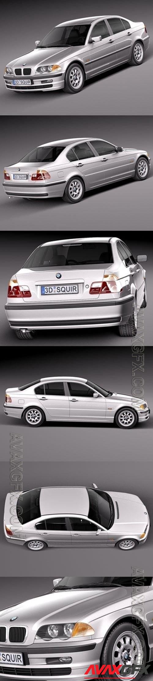 BMW 3-series e46 1998-2001 sedan 3D Model