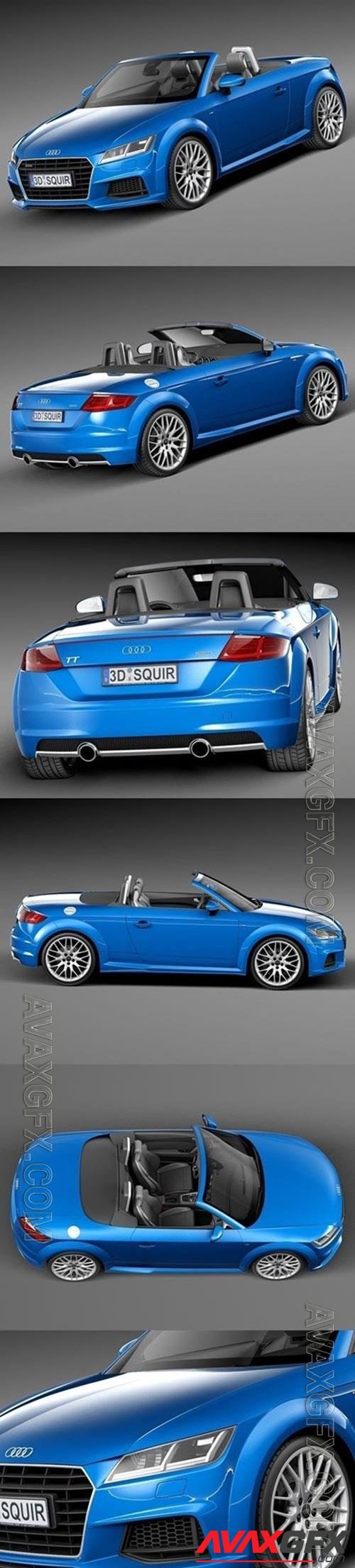 Audi TT Roadster 2015 3D Model