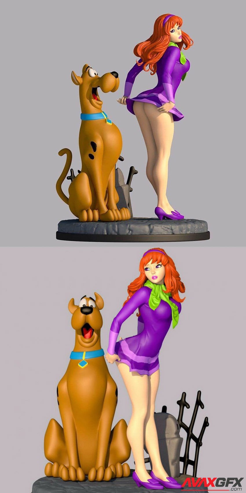 Sexy Daphne and Scooby Doo 3D Print