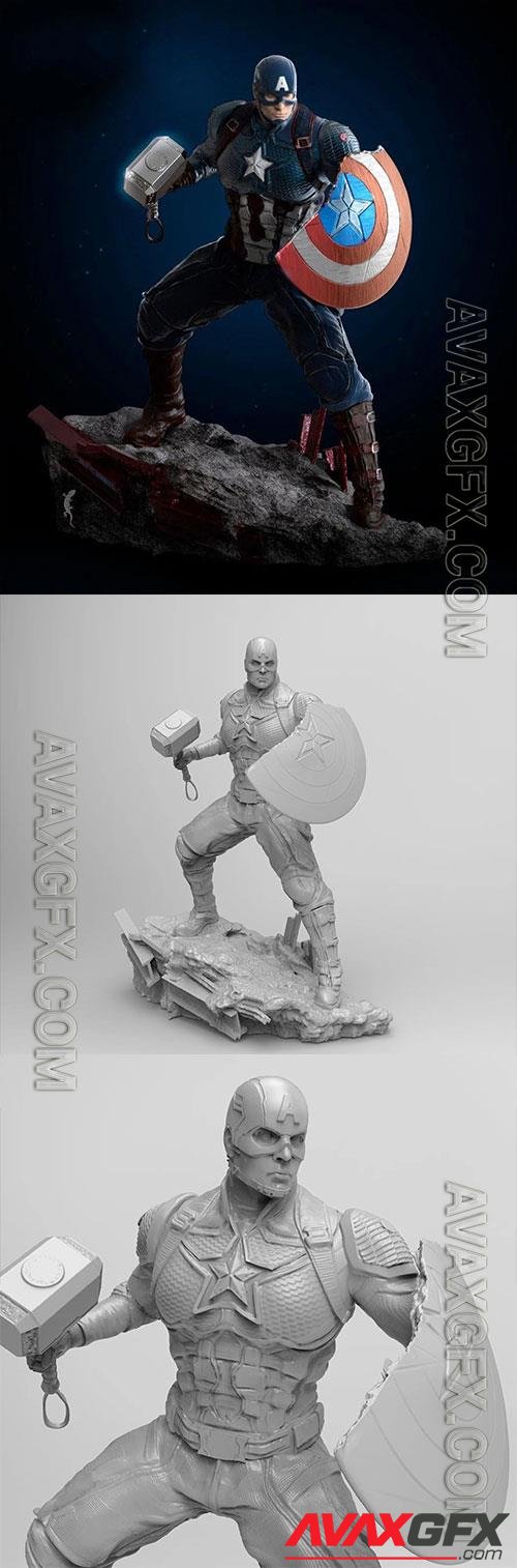 Captain America 3D Print Model