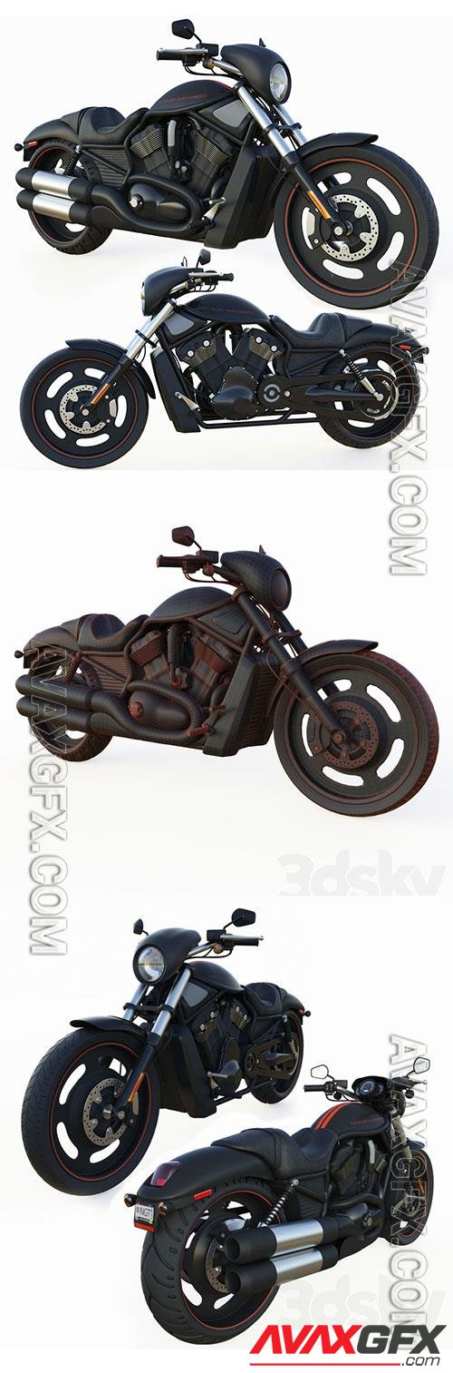 Harley-davidson night rod 3D Model