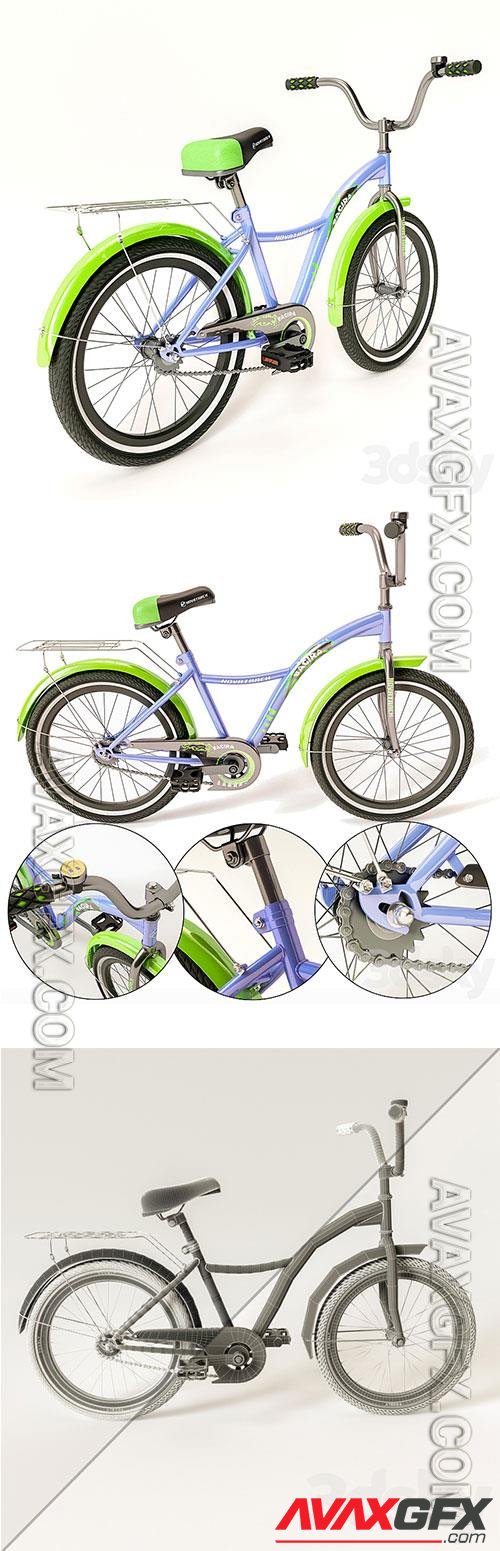 Children bicycle 3D Model