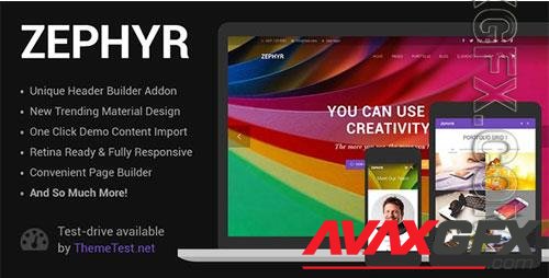 ThemeForest - Zephyr v8.8.2 - Material Design Theme - 9865647 - NULLED