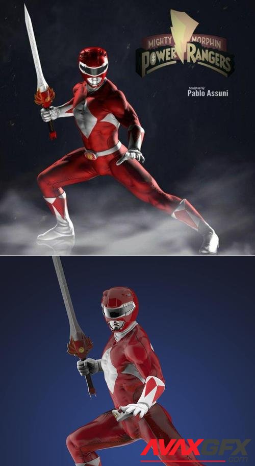 Power Ranger Red – 3D Print