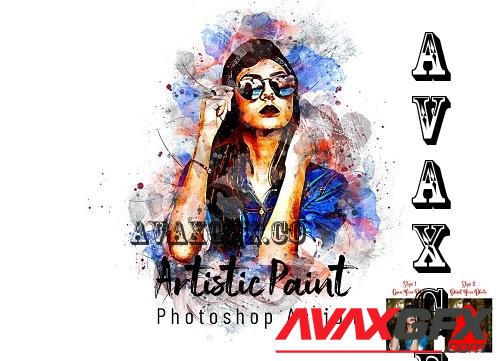 Artistic Paint Photoshop Action - 7308696