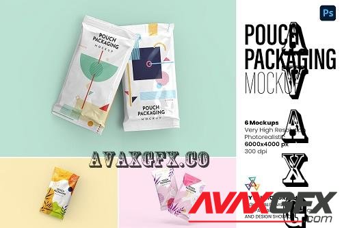 Pouch Packaging Mockup - 8 views - 7309809