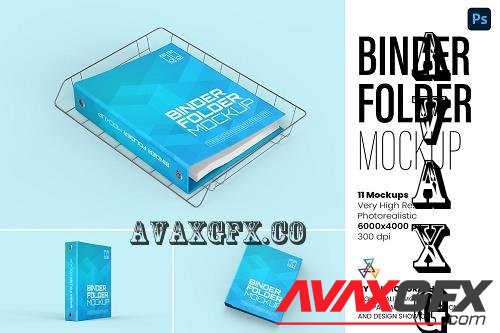 Binder Folder Mockups - 11 views - 7299646