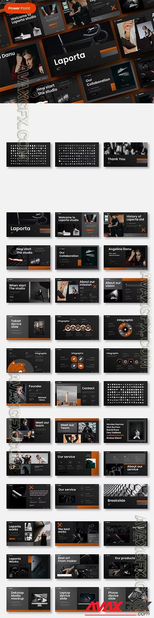 Laporta - Business Powerpoint, Keynote and Google Slides Template
