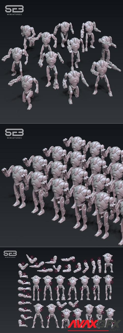 SEB Miniatures - Super Battledroids (B2 Modular Kit) – 3D Print