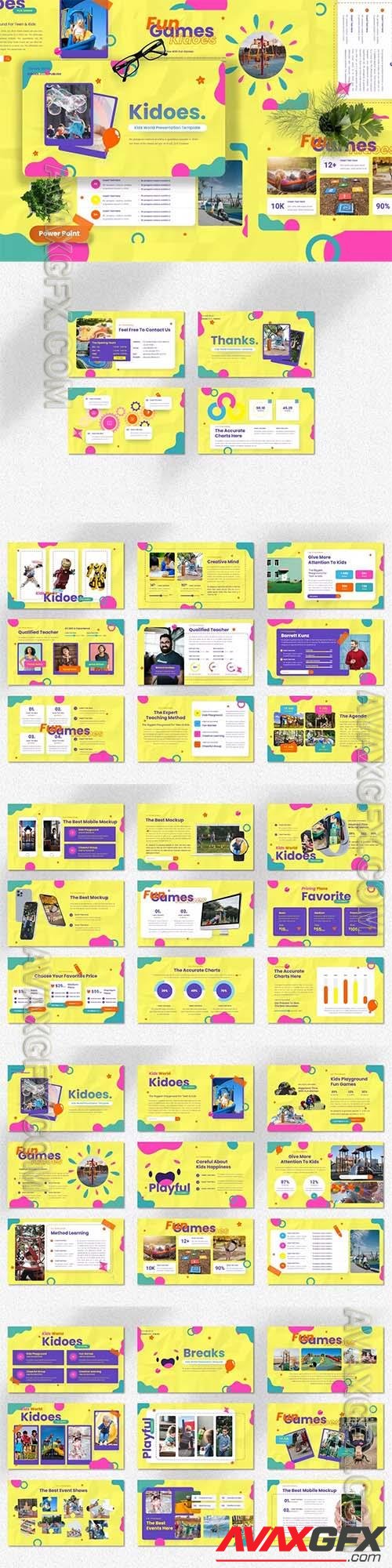 Kidoes - Kids World Powerpoint, Keynote and Google Slides Template