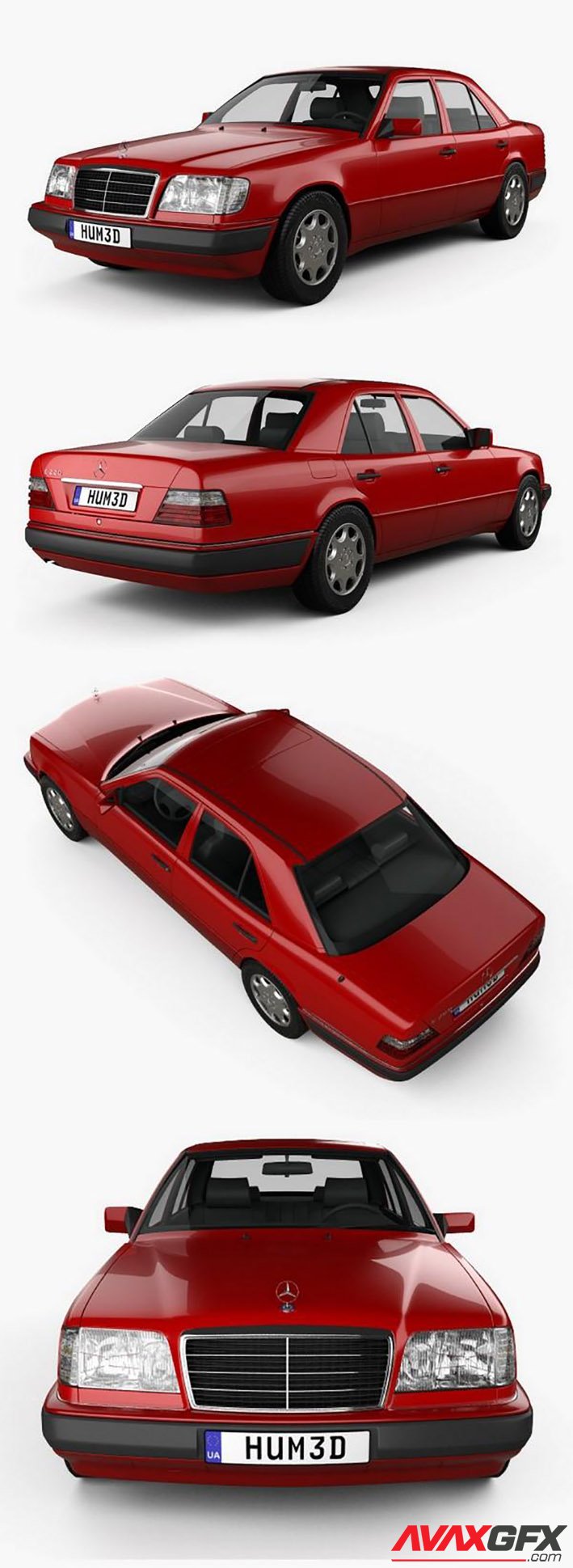 Mercedes-Benz E-Class sedan 1993 3D