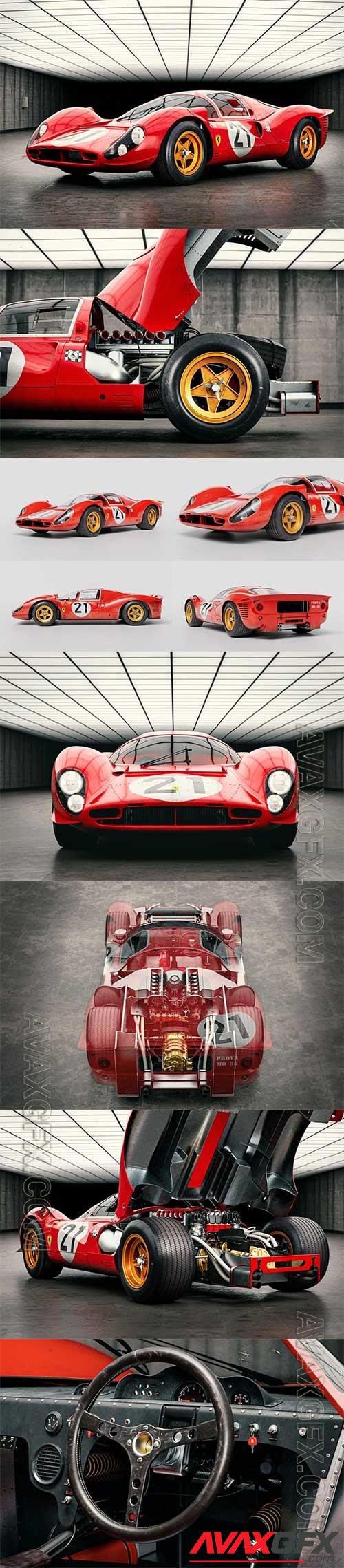 Ferrari 330 P4 3D Model