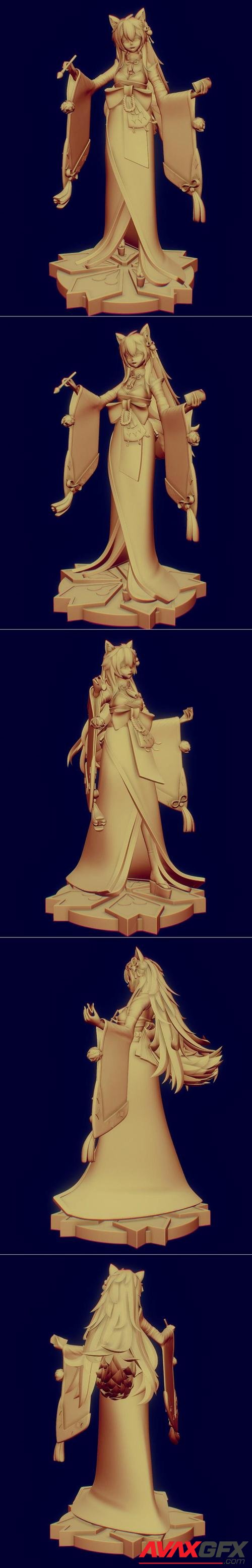 Miss Hina-sama - Genshin Impact – 3D Print