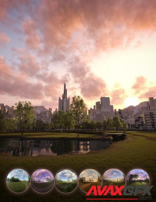 Future City Park - 8k HDRI Scenes