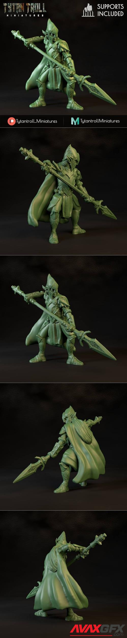 Elven Spearman – 3D Print