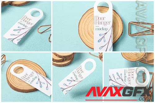 Top Round Door Handle Hanger Mockups