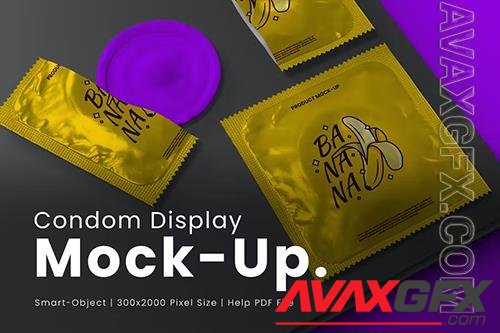 Condom Display Mockup