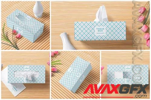 Rectangular Tissue Box Mockups