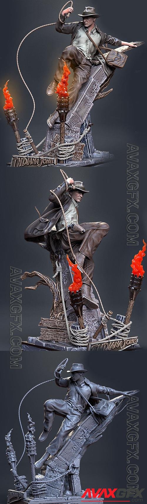 Indiana Jones - Harrison Ford 3D Print Model