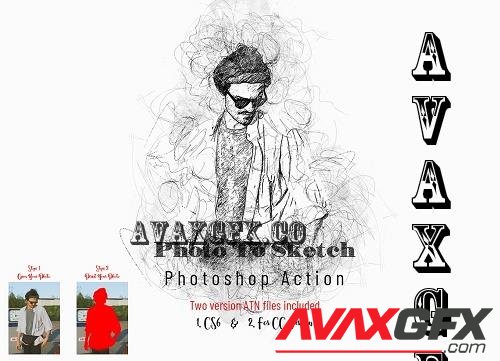 Photo To Sketch Photoshop Action - 7315002