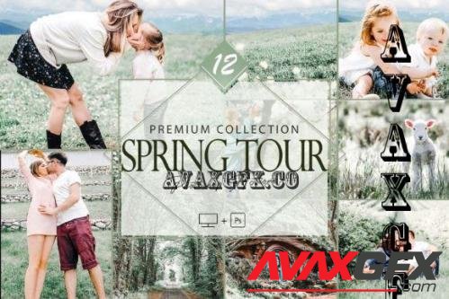 12 Spring Tour Photoshop Actions