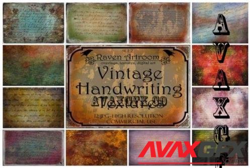 Vintage Handwriting Textures Set 2