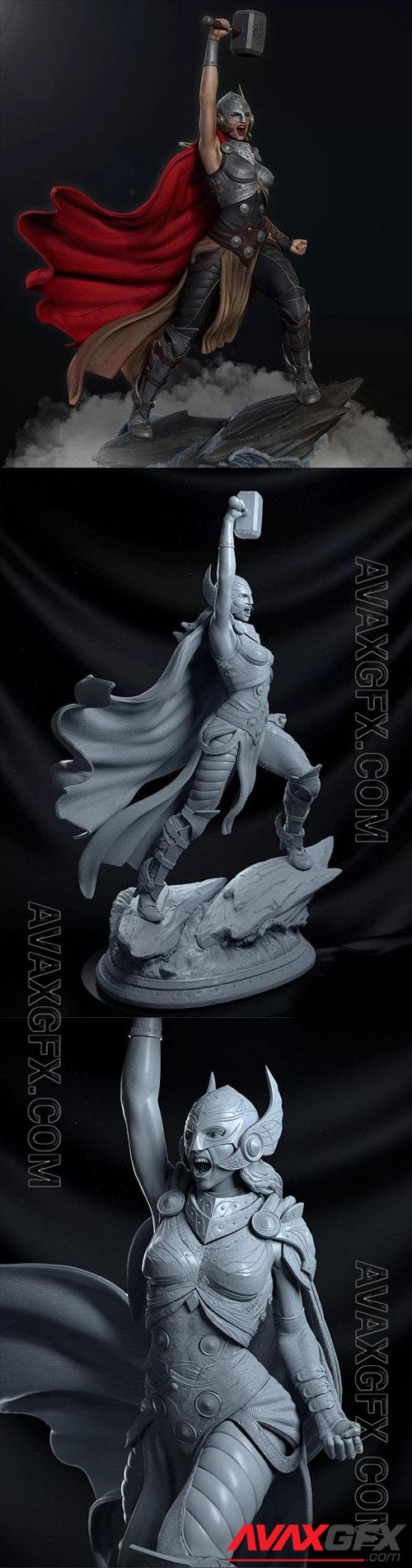 Lady Thor Jane Foster 3D Print Model