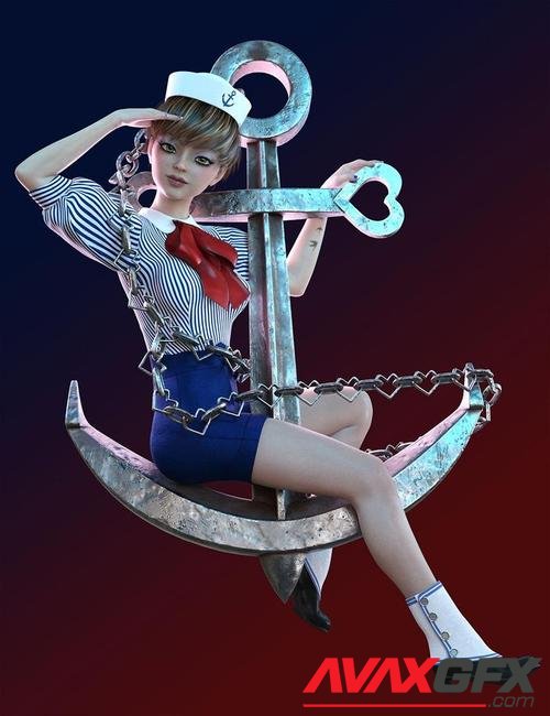 dForce Anchors Away Outfit for Genesis 8 Female