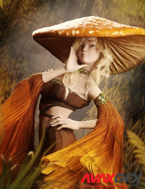 Amanita for Genesis 8 Female