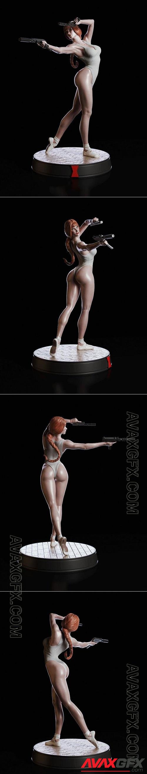 Black Widow Dancer 3D Print Model