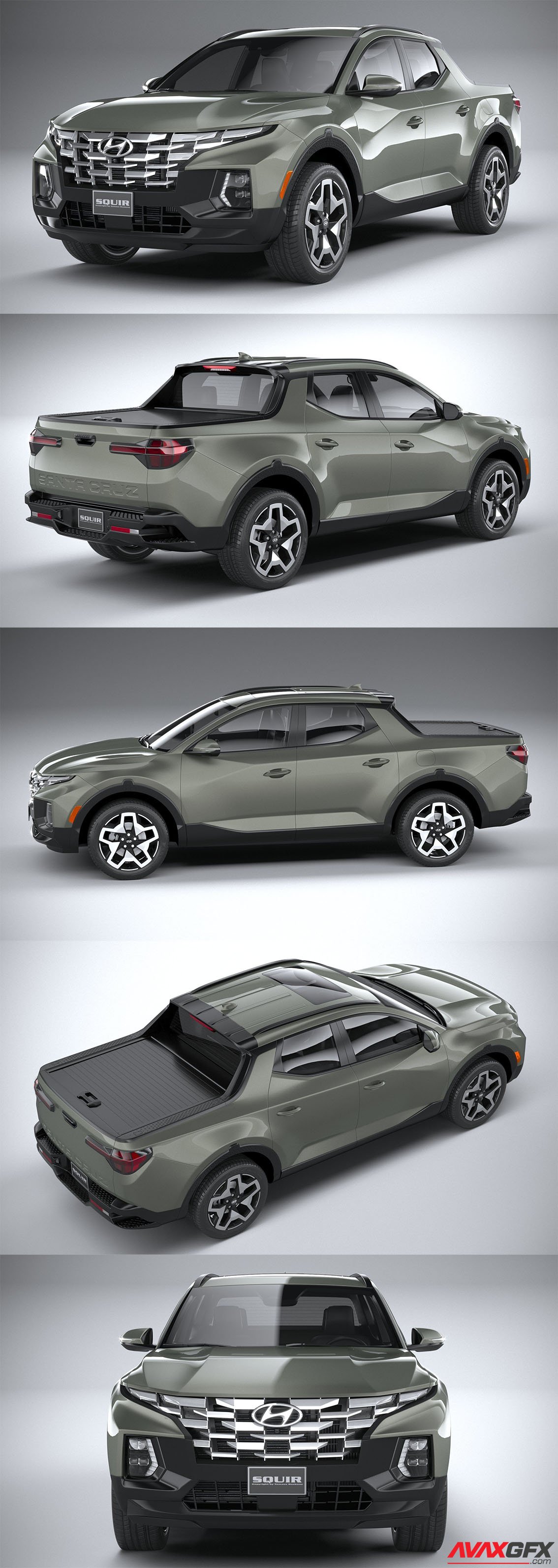 Hyundai Santa Cruz 2022 3D