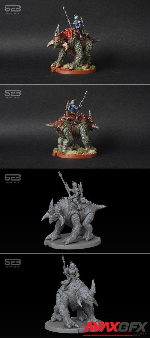 Mandalorian Mercenary Team Beast Rider Proxy’s – 3D Print