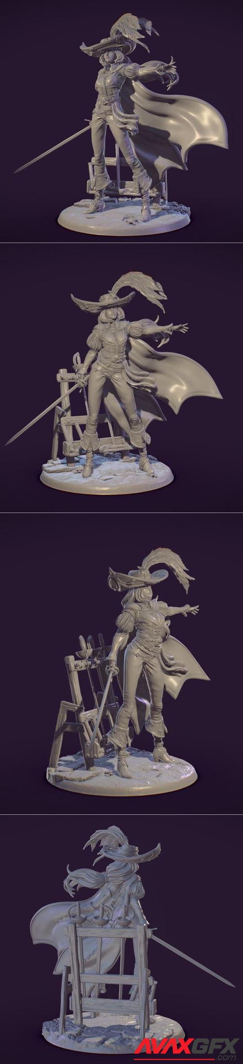 Elle The Musketeer – 3D Print