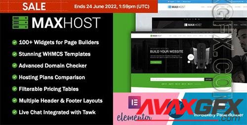 ThemeForest - MaxHost v8.6.0 - Web Hosting, WHMCS and Corporate Business WordPress Theme with WooCommerce - 15827691 - NULLED