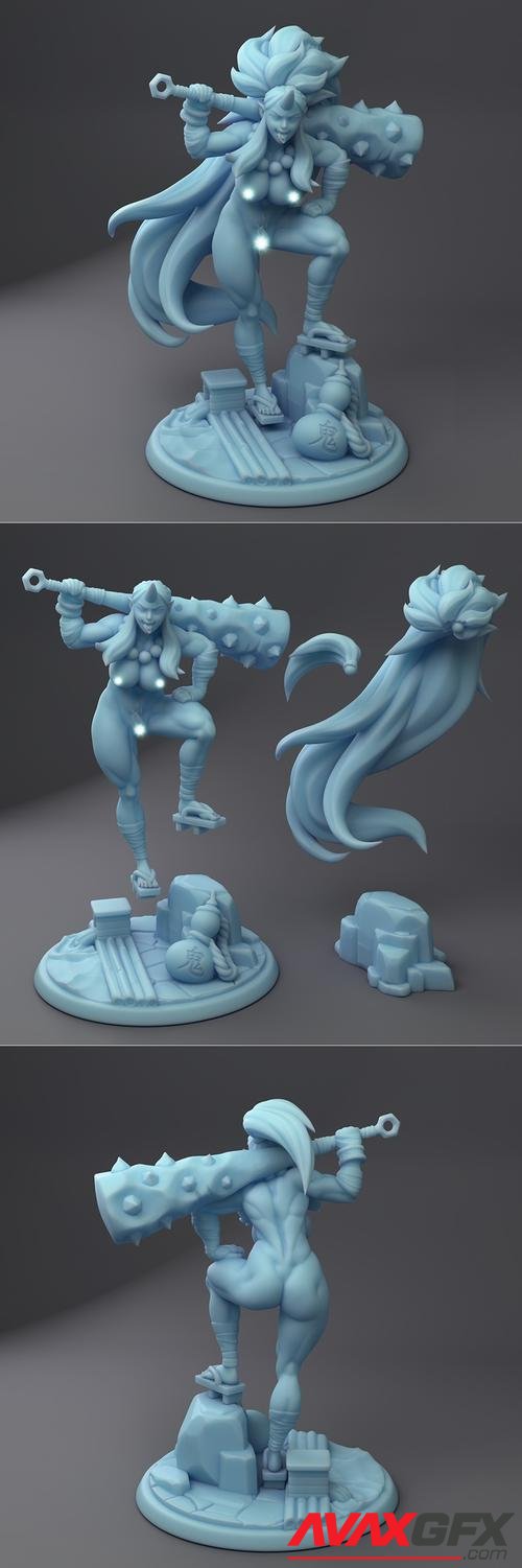Kijo, the Oni Barbarian - (Pinup) – 3D Print