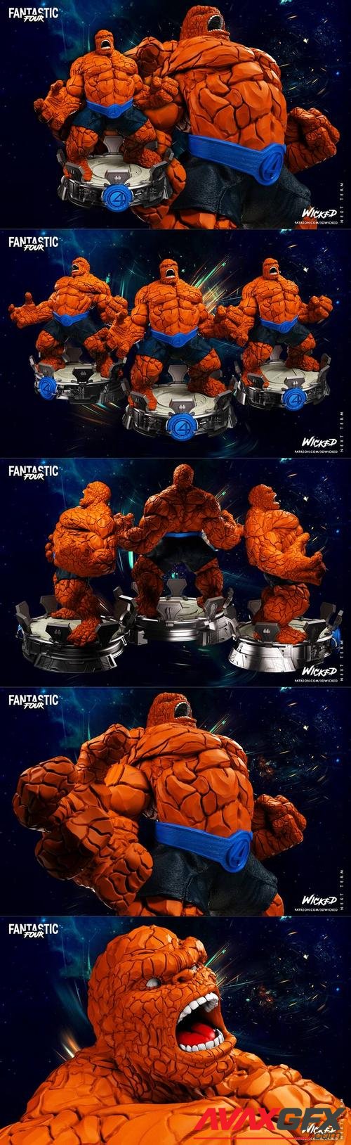 Wicked - Marvel The Thing Sculpture – 3D Print