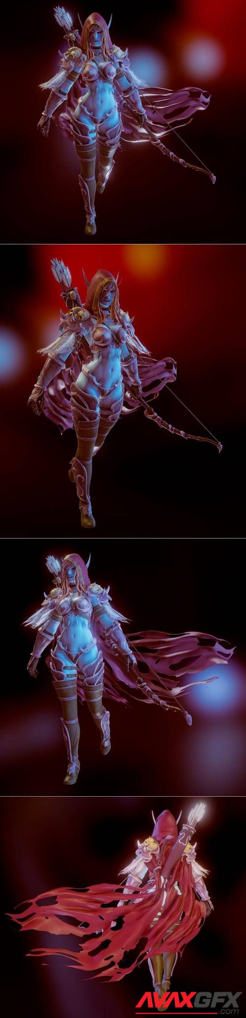 Sylvanas Windrunner WOW – 3D Print