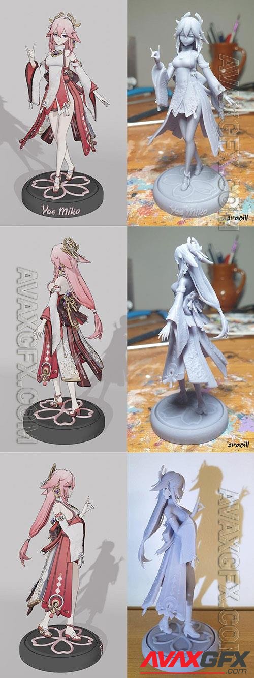 Yae Miko - Genshin Impact 3D Print Model