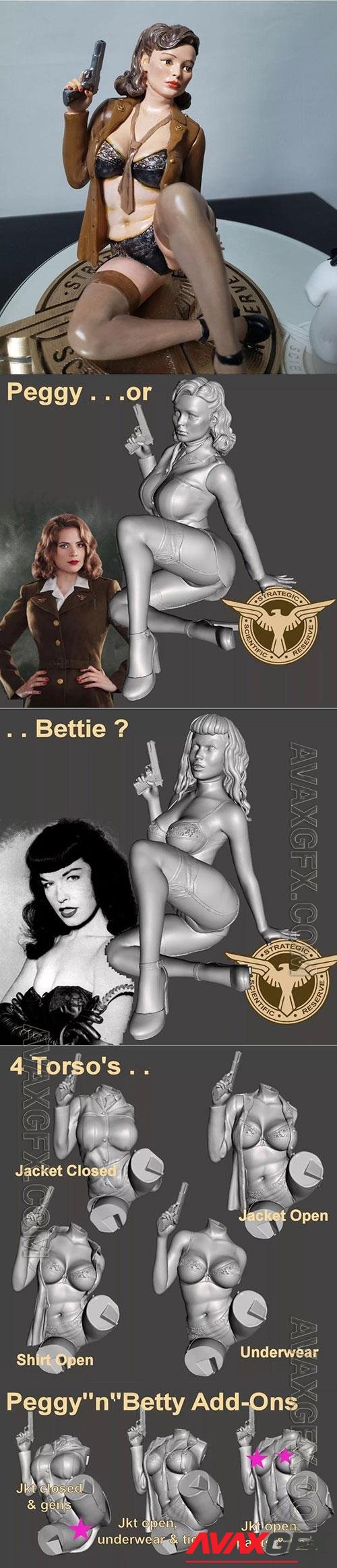 Peggy or Bettie 3D Print Model
