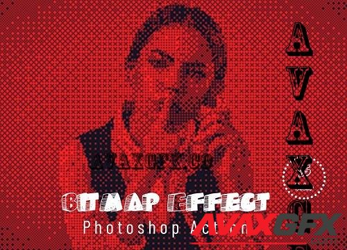 Bitmap Effect Photoshop Action - 7328741