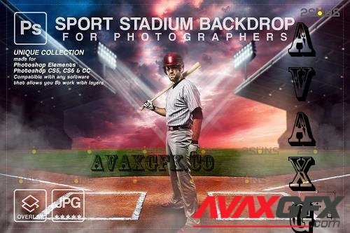 Baseball Digital Backdrop V5 - 7328591